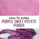 Purple sweet potato powder and purple sweet potato