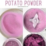 Steps to make purple sweet potato powder