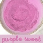 A bowl with purple sweet potato powder