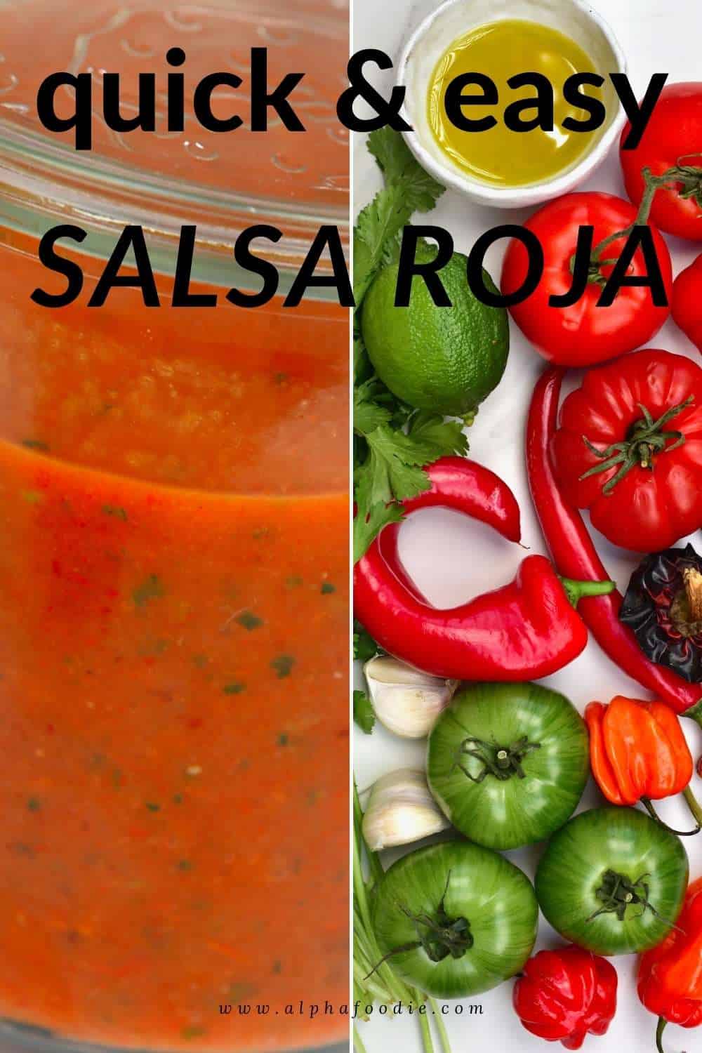 Mexican Salsa Roja Recipe (Roja Sauce) - Alphafoodie