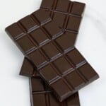 Three bars of dark chocolate