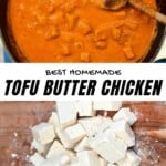 Tofu butter chicken and tofu