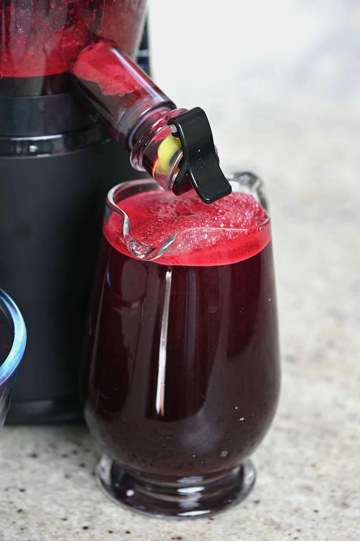 Beetroot Juice in a glass