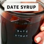 Date syrup in a jar