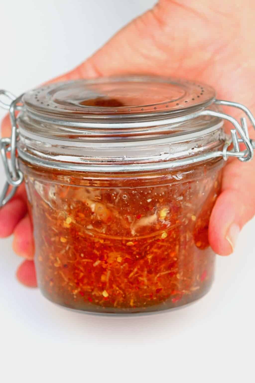 Garlic and Chili Infused Honey (Spicy Honey Sauce) Alphafoodie