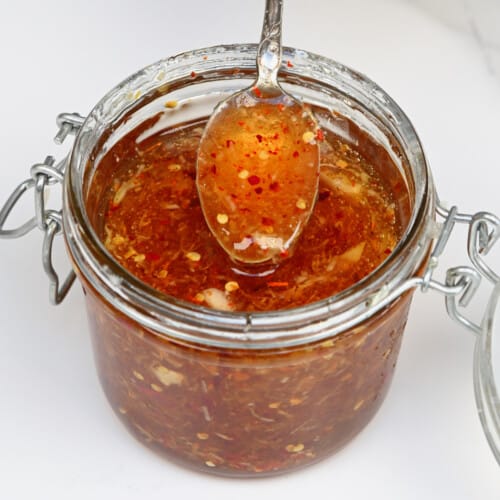 Garlic and Chili Infused Honey (Spicy Honey Sauce) Alphafoodie