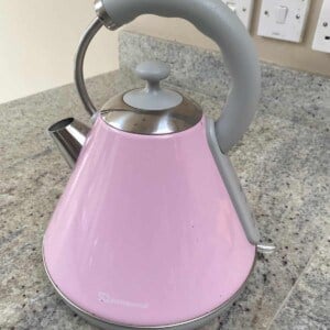 Clean pink kettle