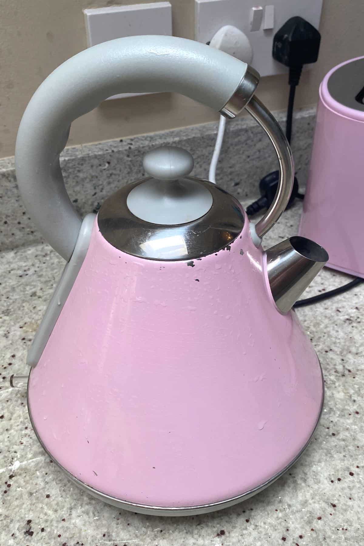 Boiling water in a kettle
