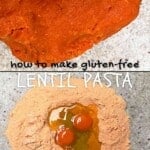 Steps to make red lentil pasta