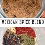 Ingredients to make Mexican spice blend