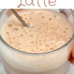 Frothy milk of mushroom latte