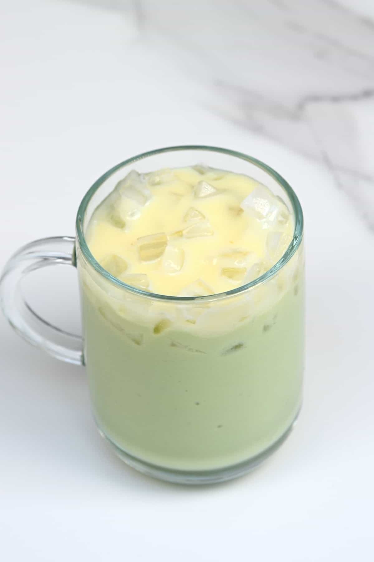 Avocado shake with condensed milk