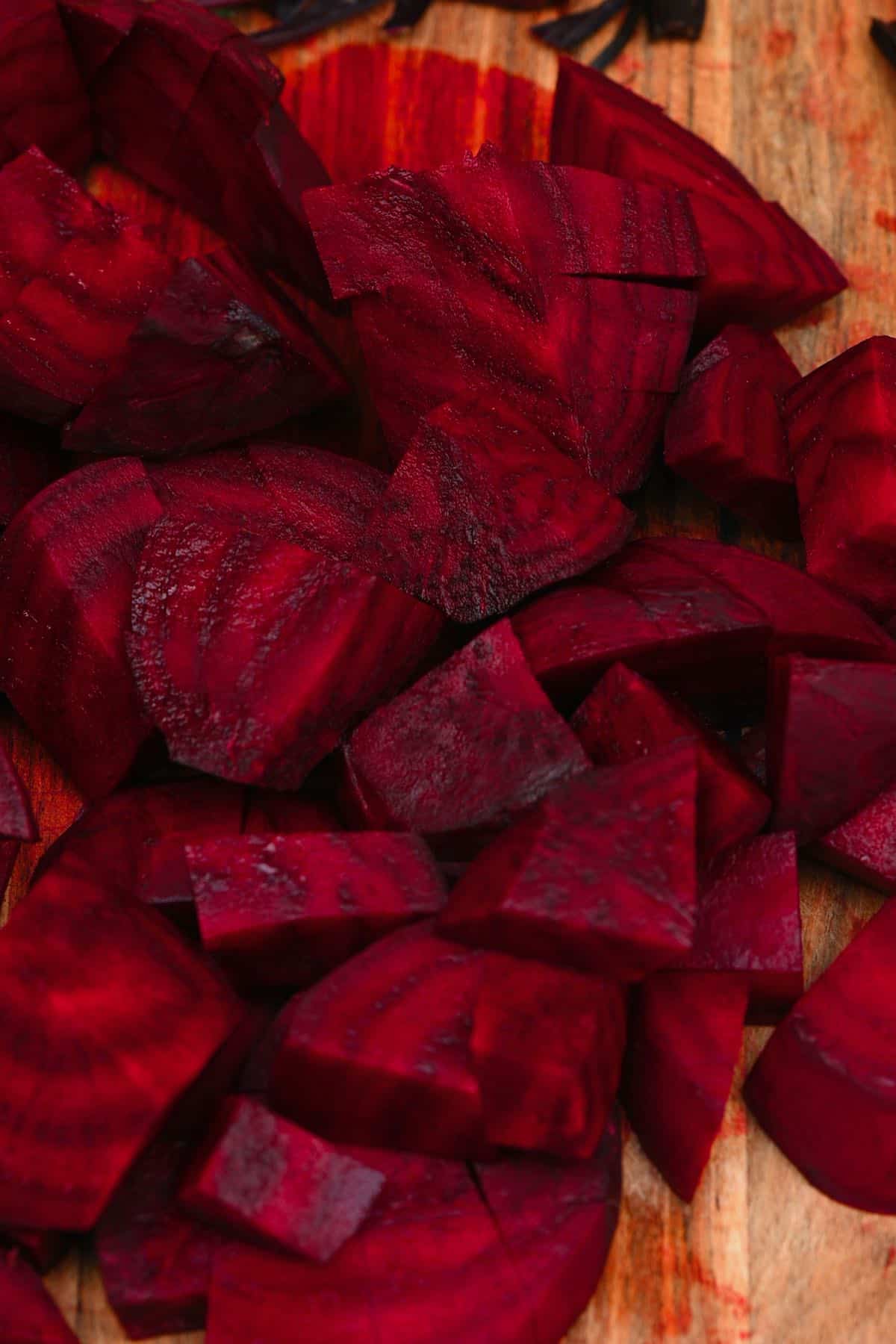 Chopped beetroot