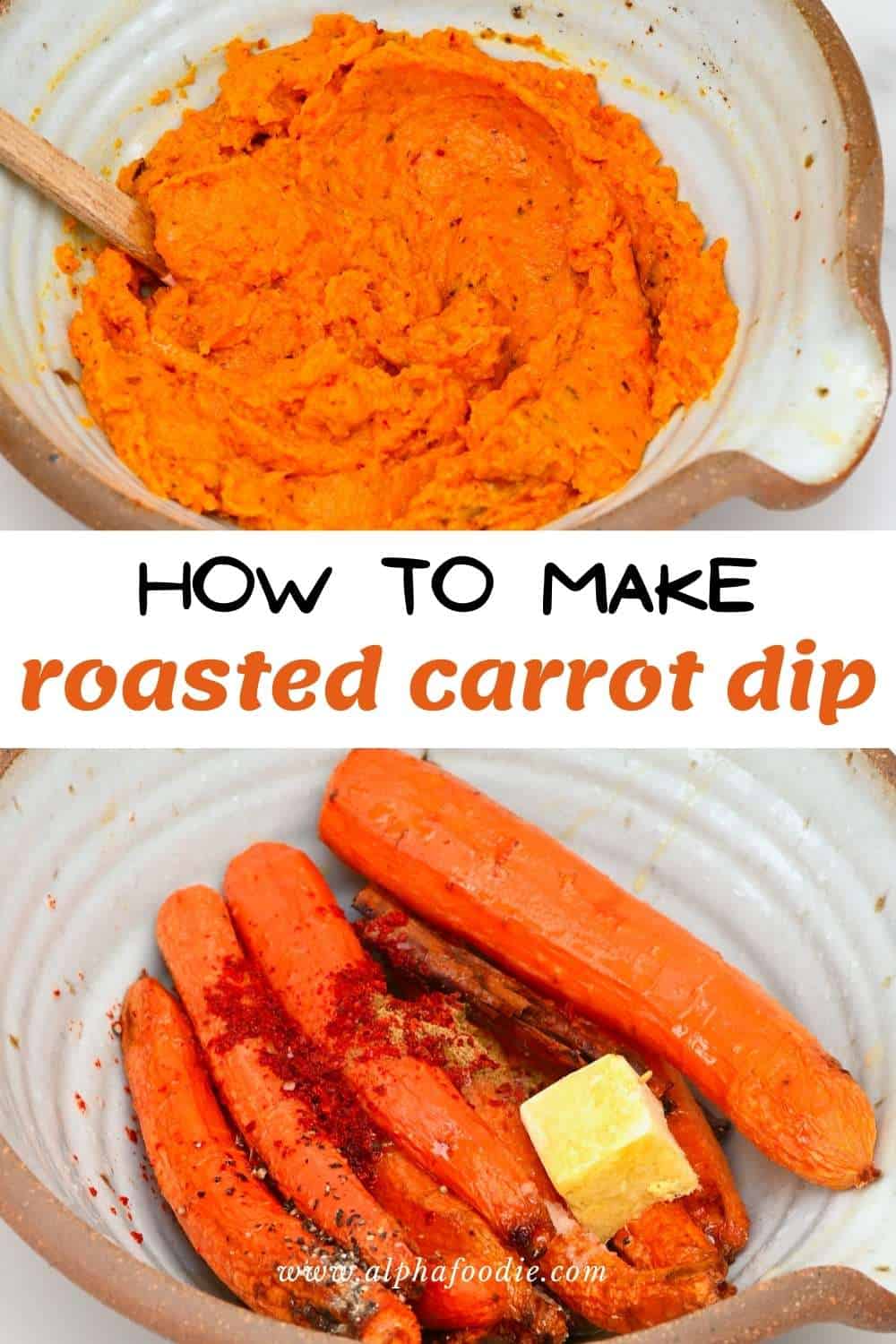 Healthy Roasted Carrot Dip Alphafoodie