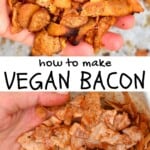 Steps to make coconut bacon