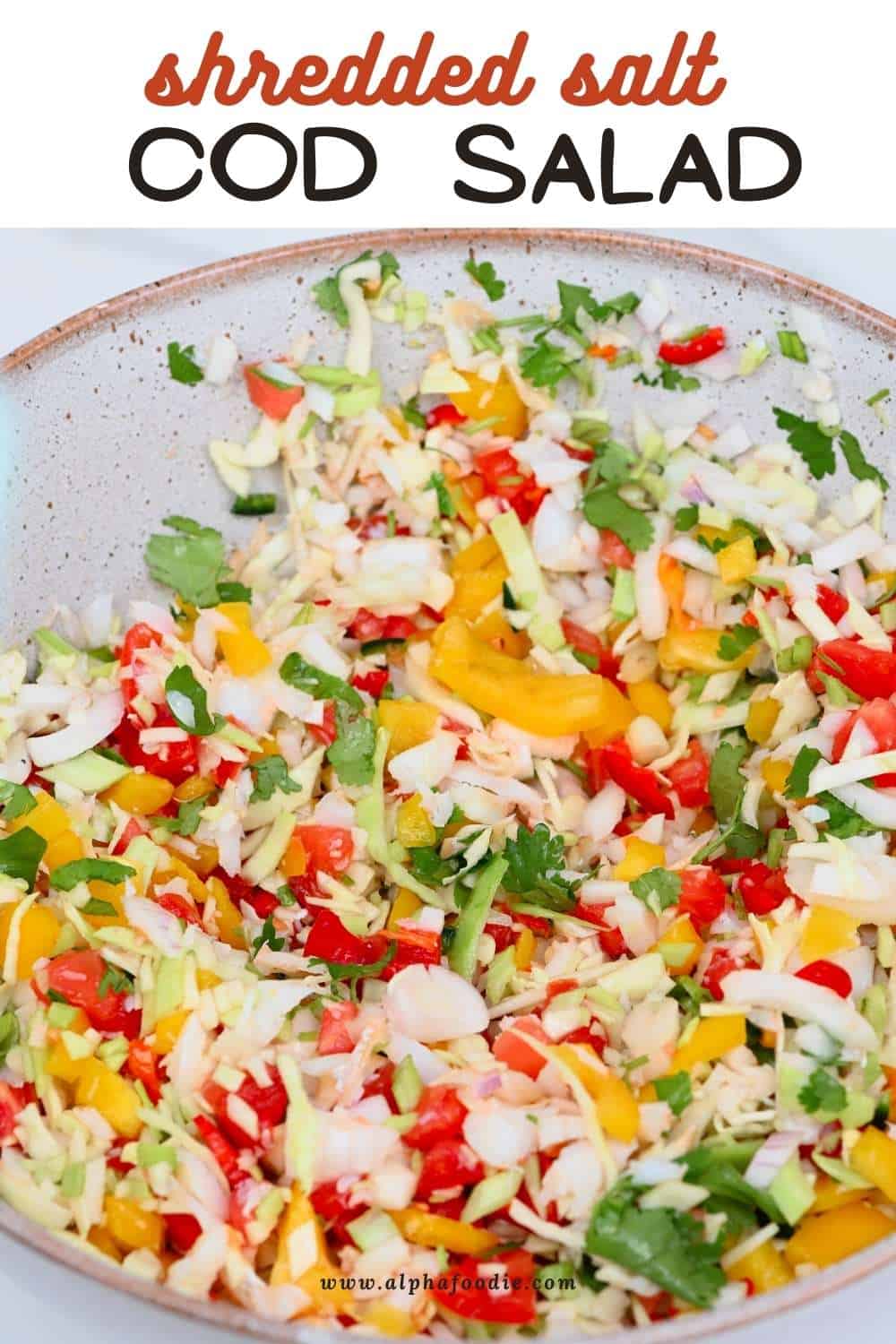 Salted Cod Salad (Buljol) Alphafoodie