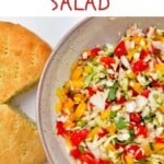 Salted cod salad with coconut bake