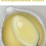 A spoonful of condensed milk