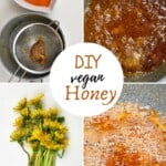 Steps to make dandelion vegan honey
