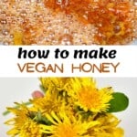Dandelions and vegan honey