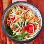 Green Papaya Salad in a bowl - 19