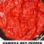 Making Harissa Sauce in a pan