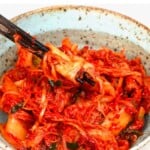 A serving of kimchi