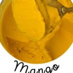 Making mango ice cream