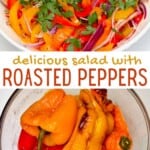 Roasted pepper salad with parsley and roasted peppers