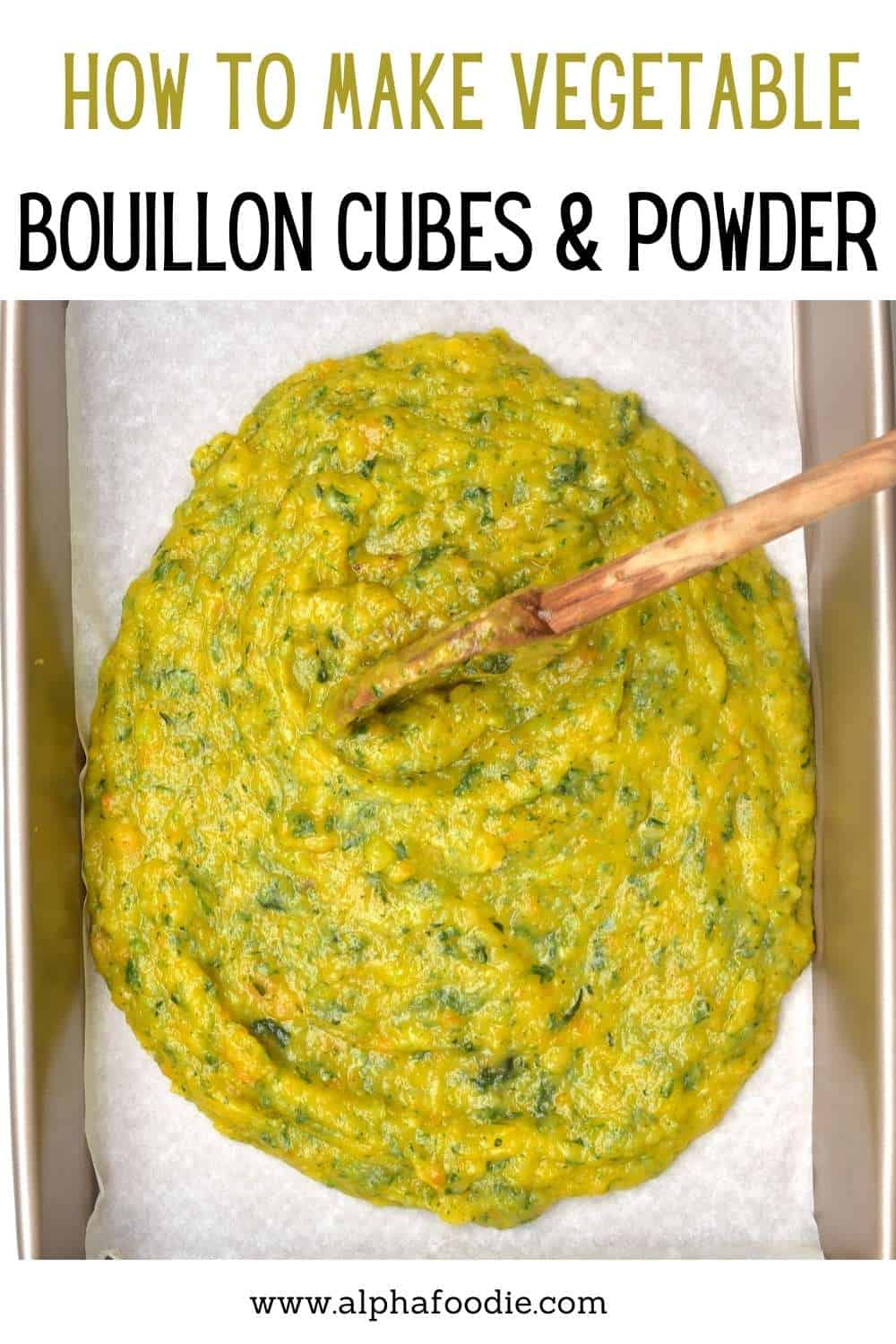 Homemade Vegetable Bouillon Cubes and Powder Alphafoodie