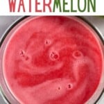 Watermelon juice in a bowl