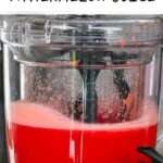 Watermelon juice in a blender