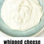 Whipped cheese in a bowl