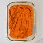 Roasted carrot dip in a container - 14
