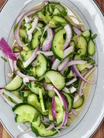 Cucumber Onion Salad