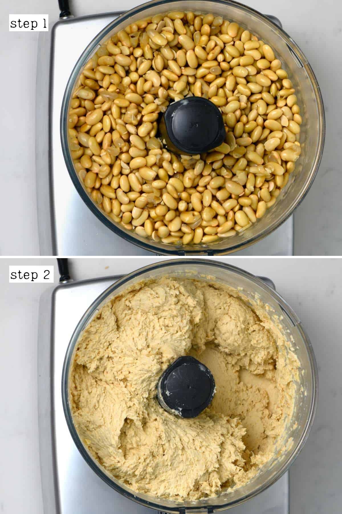Steps for blending soybeans into paste