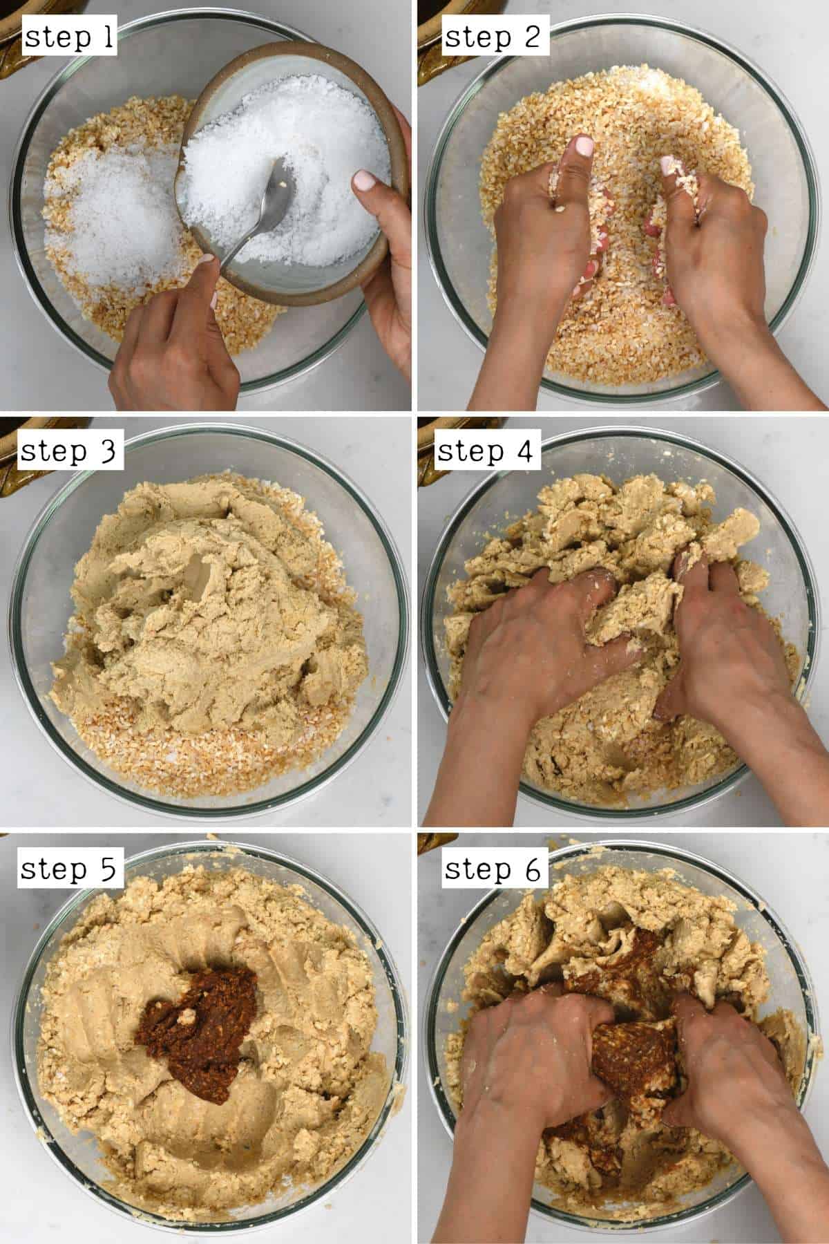 Steps for making miso paste