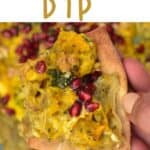 Pita bread topped with Persian eggplant dip