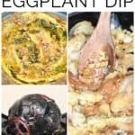 Steps for making Persian eggplant dip