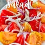 Tomatoes and onion in a bowl