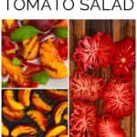 Tomato peach salad