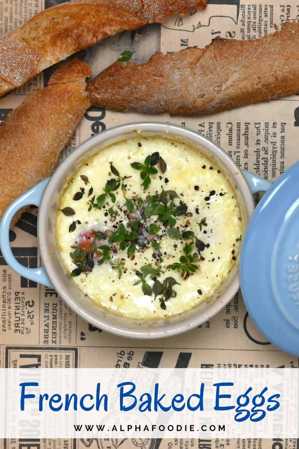 French Baked Eggs in Oven (Shirred Eggs/Oeufs Cocotte) Alphafoodie