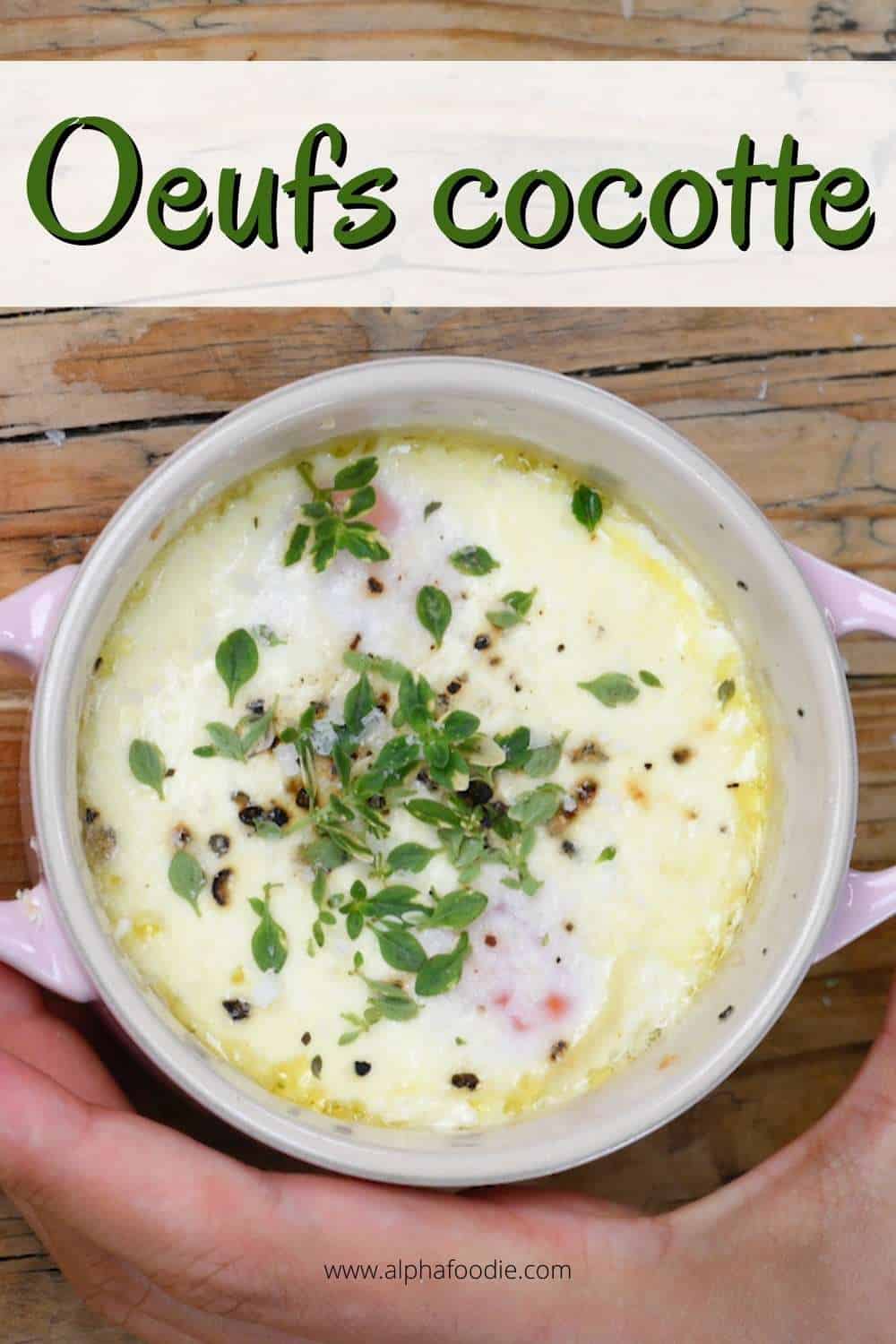 French Baked Eggs in Oven (Shirred Eggs/Oeufs Cocotte) Alphafoodie