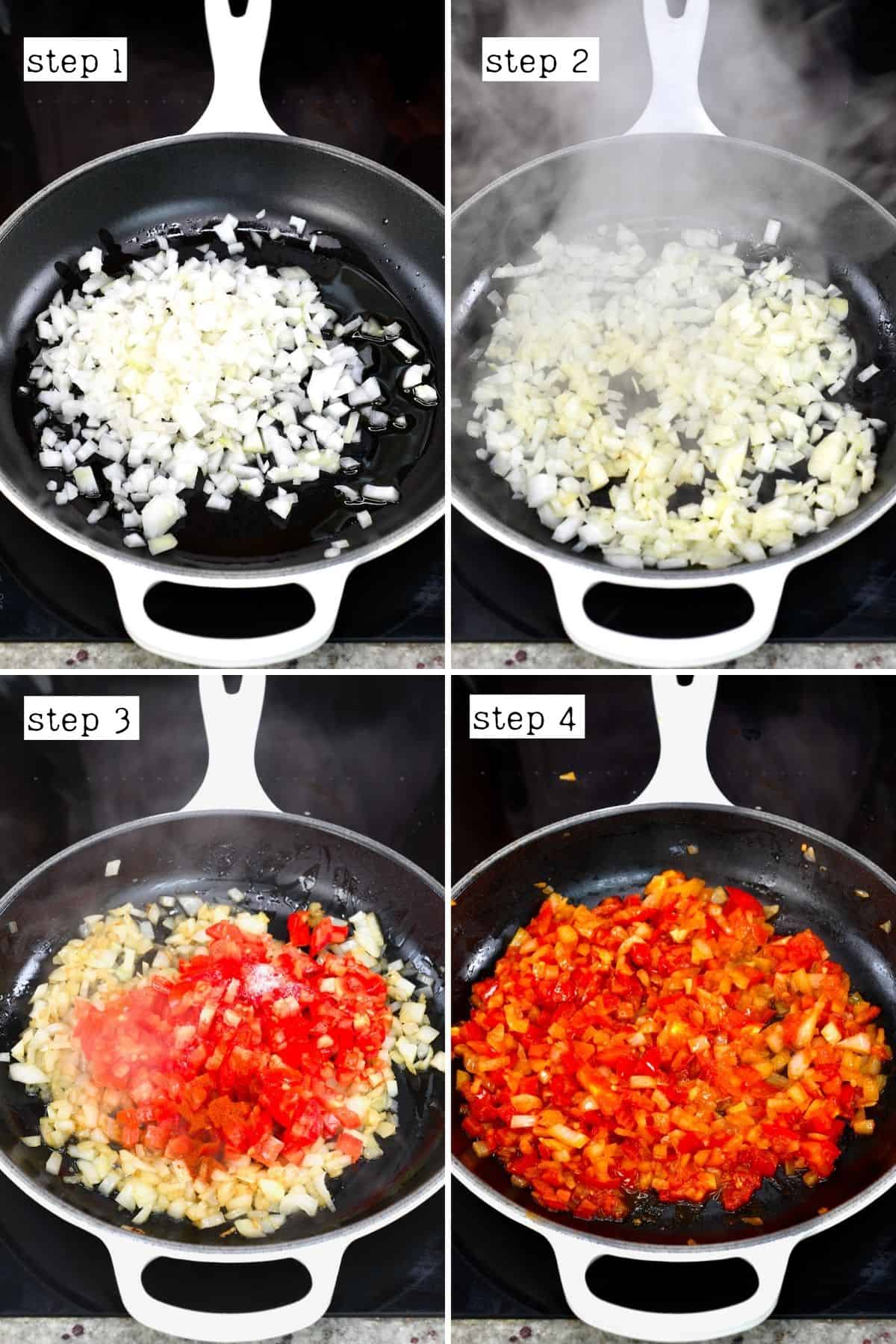 Steps for cooking Hogao Colombian Salsa