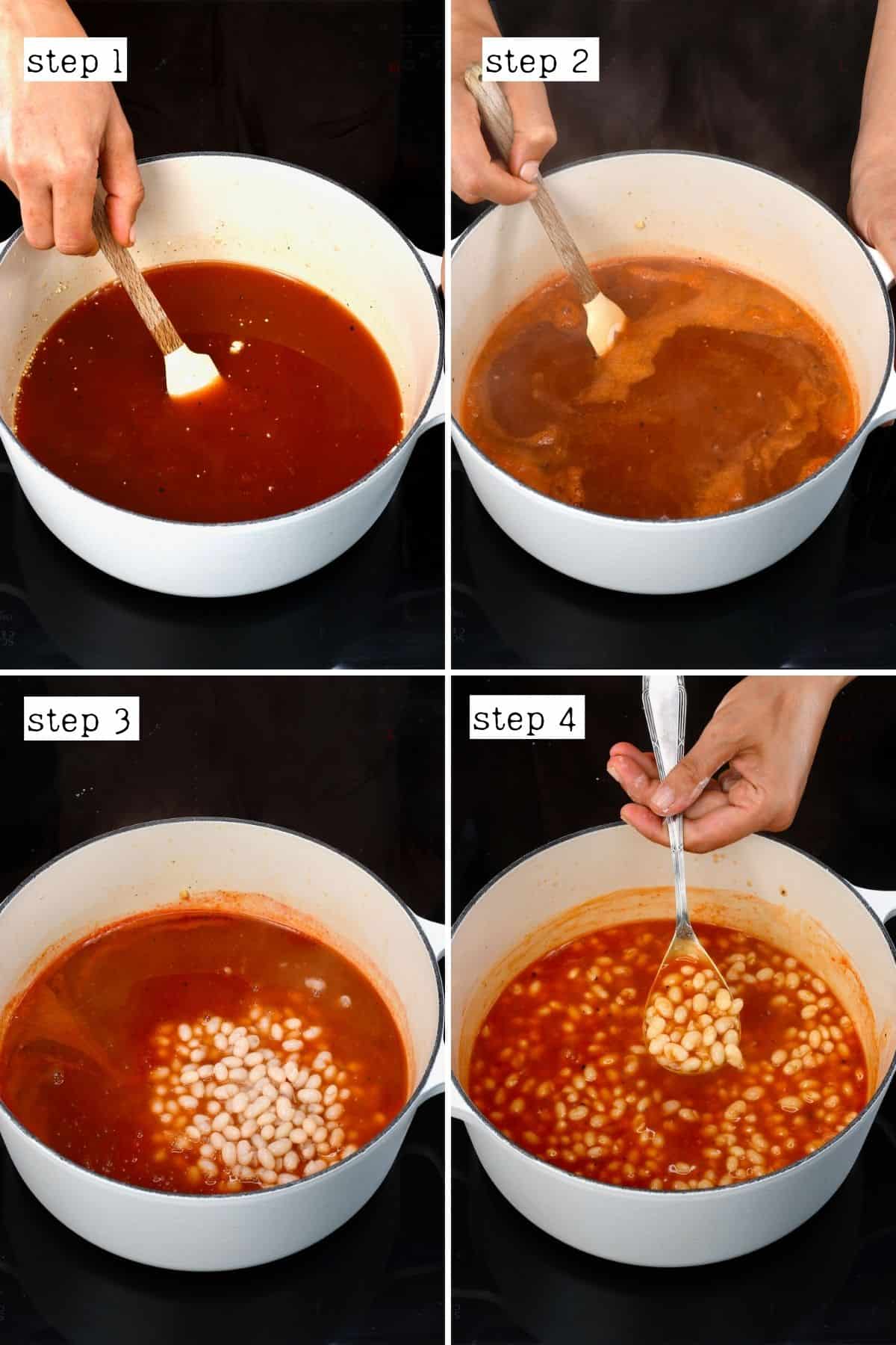 Steps for cooking baked beans