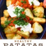 A serving of patatas bravas