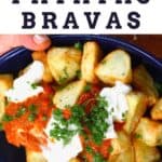 A serving of patatas bravas