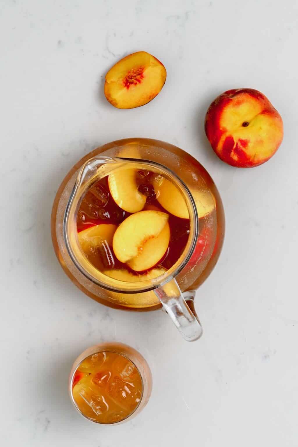 How to Make Peach Iced Tea Alphafoodie