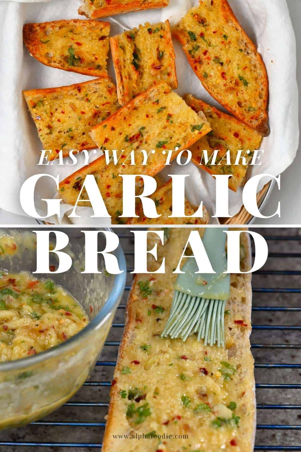 Simple Roasted Garlic Bread (with Roasted Garlic Butter) Alphafoodie