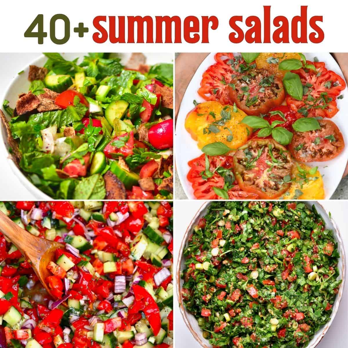40 Easy Summer Salad Recipes - The Best Summer Salads - Alphafoodie